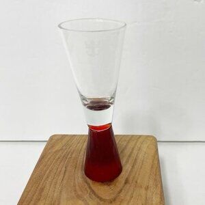 Vintage Royal Caribbean Cruise Line Ruby Red Tall Shot Glass